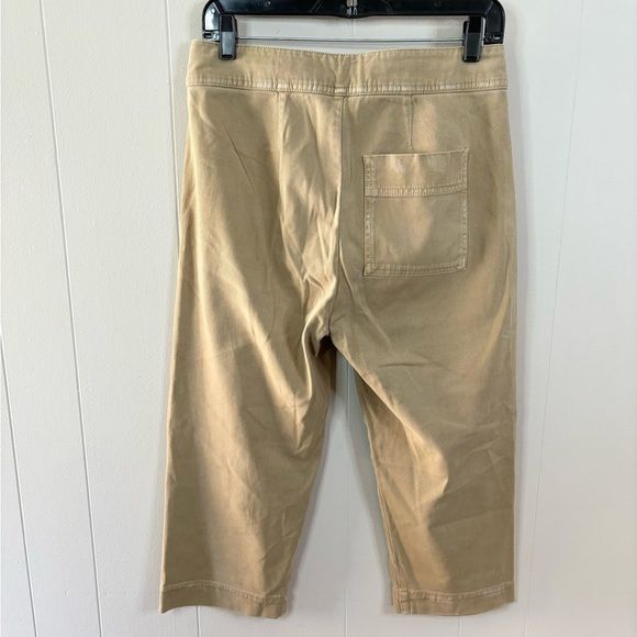 Standard JAMES PERSE distressed cropped cargo pants tan khaki soft cotton sz 25 - Picture 5 of 7